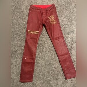 Ksubi mens jeans red